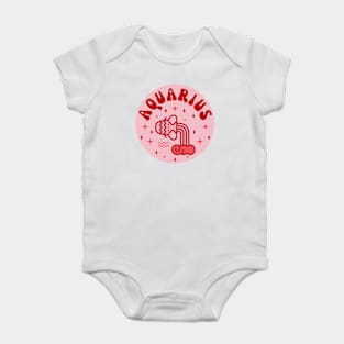 Aquarius Zodiac Sign Baby Bodysuit